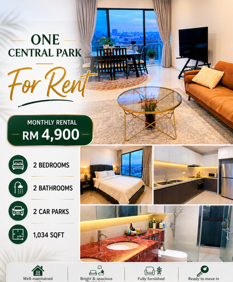 Condominium for Rent at One Central Park - Joanna Tan - PropertyGuru.com.my
