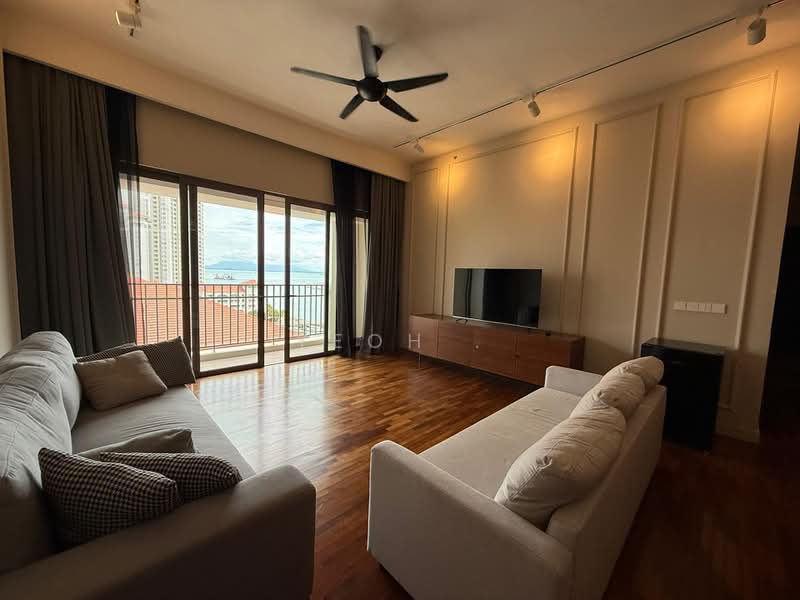 Servis Apartment untuk Dijual di Straits Residences - Yeoh . - Living Room - PropertyGuru.com.my