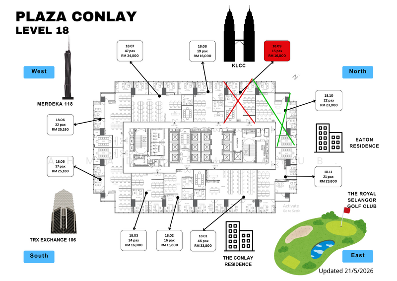Pejabat untuk Disewa di KLCC (KL City Centre) - Ahmad Fadli Ayub - PropertyGuru.com.my