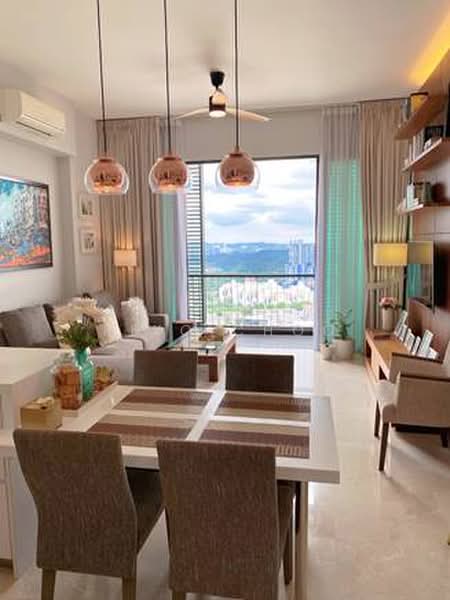 Servis Apartment untuk Dijual di Vogue Suites One - Riko Choo - Living Room - PropertyGuru.com.my