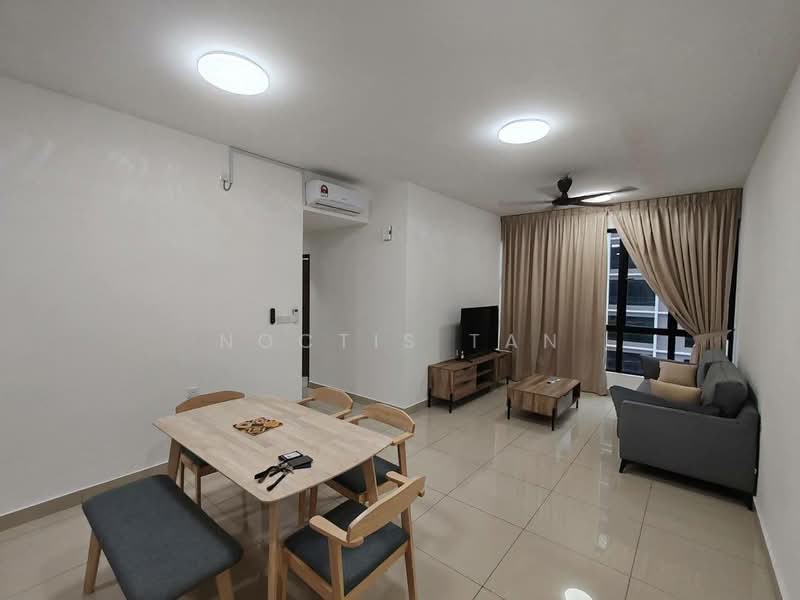 Service Residence for Rent at Veranda Residence - Noctis Tan - Living Room - PropertyGuru.com.my