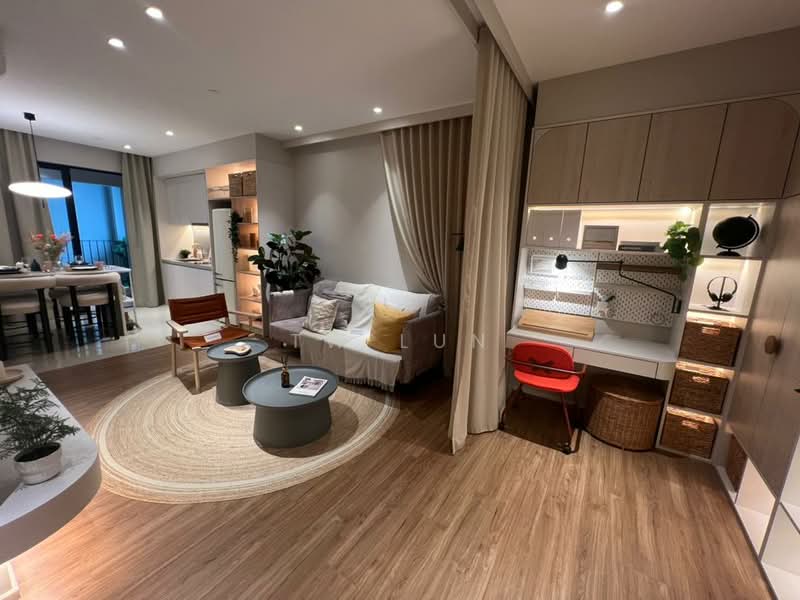 Servis Apartment untuk Dijual di The Connaught One - Tw Lun - Living Room - PropertyGuru.com.my