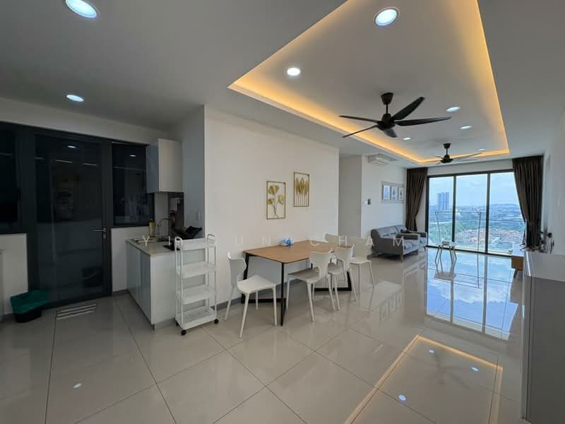 Servis Apartment untuk Disewa di United Point (Residensi Berpadu) - Yi Jun Cham - Living Room - PropertyGuru.com.my