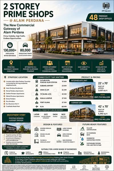 Kedai untuk Dijual di Alam Perdana (Puncak Alam) - Roy Choong - Exterior - PropertyGuru.com.my