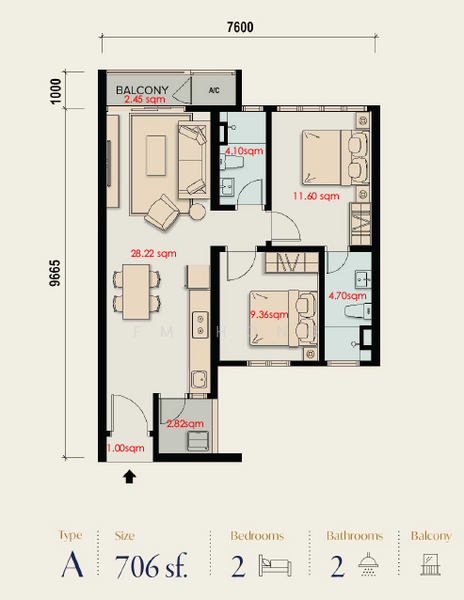 Servis Apartment untuk Dijual di M Aspira - FM Hong - PropertyGuru.com.my