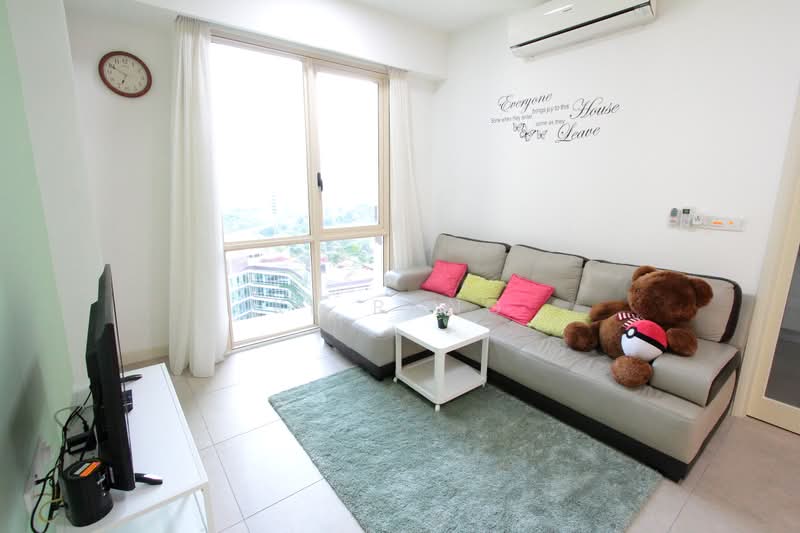 Service Residence for Sale at Afiniti Residences - KL Pang - Living Room - PropertyGuru.com.my