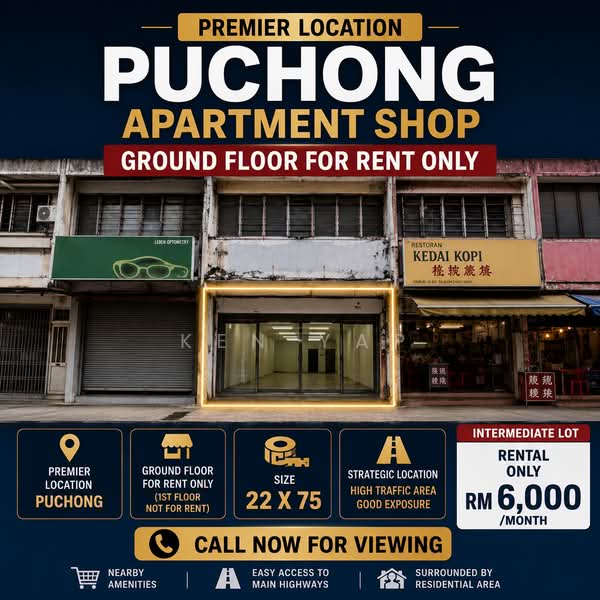 Kedai untuk Disewa di Pusat Bandar Puchong (Puchong) - Ken Yap - PropertyGuru.com.my