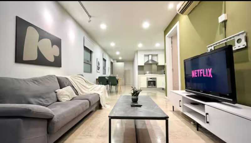 Servis Apartment untuk Dijual di Gaya Residency - Vinnie Tang - Living Room - PropertyGuru.com.my