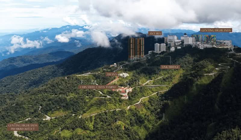 Servis Apartment untuk Dijual di Antara Genting Highlands - FM Hong - View - PropertyGuru.com.my