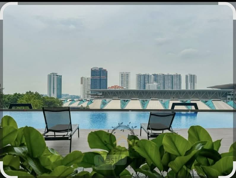 Service Residence for Rent at Twin Tower Residence - Eddie Chan - Pool - PropertyGuru.com.my