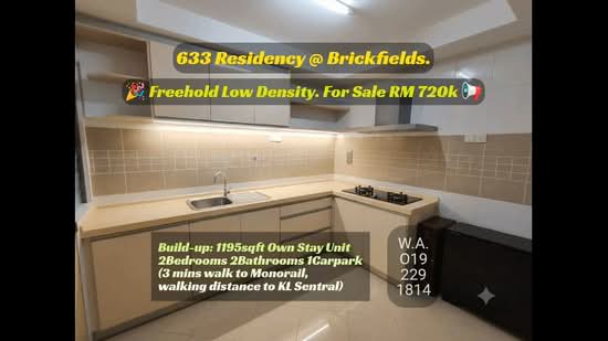 Kondominium untuk Dijual di 633 Residency - Wincent Chuah - PropertyGuru.com.my