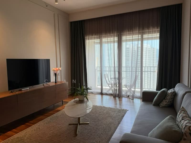 Servis Apartment untuk Disewa di Straits Residences - Chan Yi Shen - Living Room - PropertyGuru.com.my