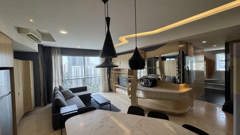 Service Residence for Sale at Verve Suites - Johann Paul Gregory - Living Room - PropertyGuru.com.my