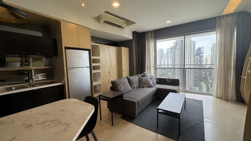 Service Residence for Sale at Verve Suites - Johann Paul Gregory - Living Room - PropertyGuru.com.my
