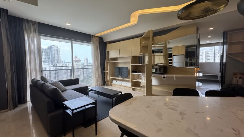 Service Residence for Sale at Verve Suites - Johann Paul Gregory - Living Room - PropertyGuru.com.my