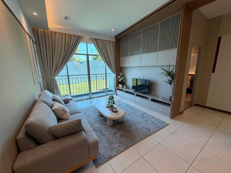 Pangsapuri untuk Dijual di E Residence @ Telipok - Jackson Chan - Living Room - PropertyGuru.com.my