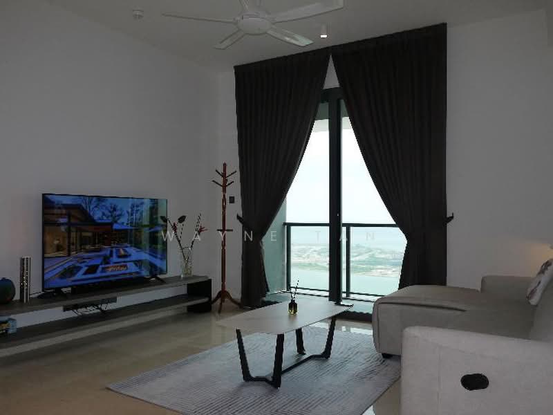 Servis Apartment untuk Disewa di Marriott Residence @ Gurney - Wayne Tan - Living Room - PropertyGuru.com.my