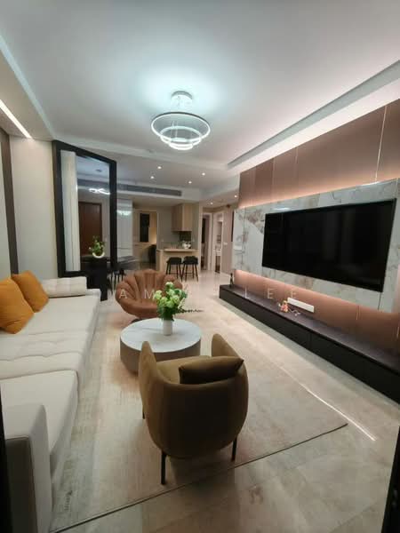 Servis Apartment untuk Disewa di TRX Residences - Damon Lee - Living Room - PropertyGuru.com.my
