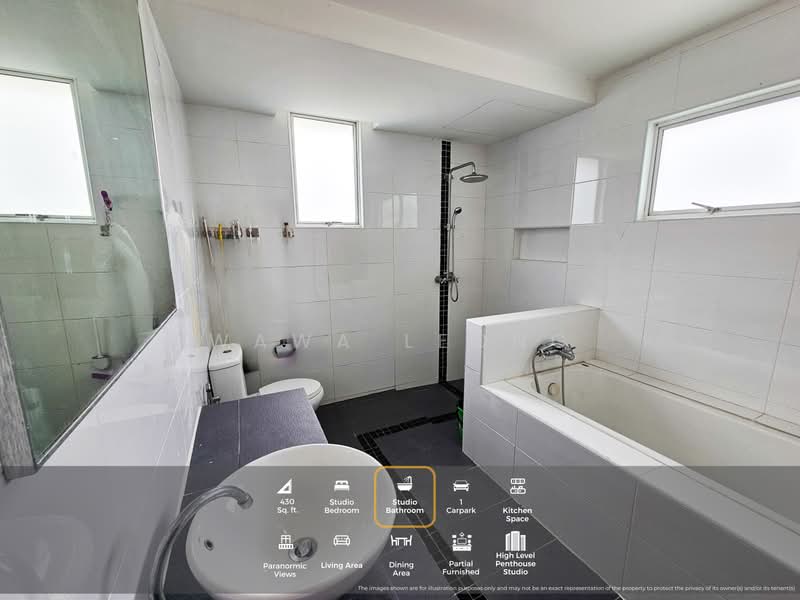Service Residence for Sale at Ritze Perdana 2 - Wawa Leong - Bathroom - PropertyGuru.com.my