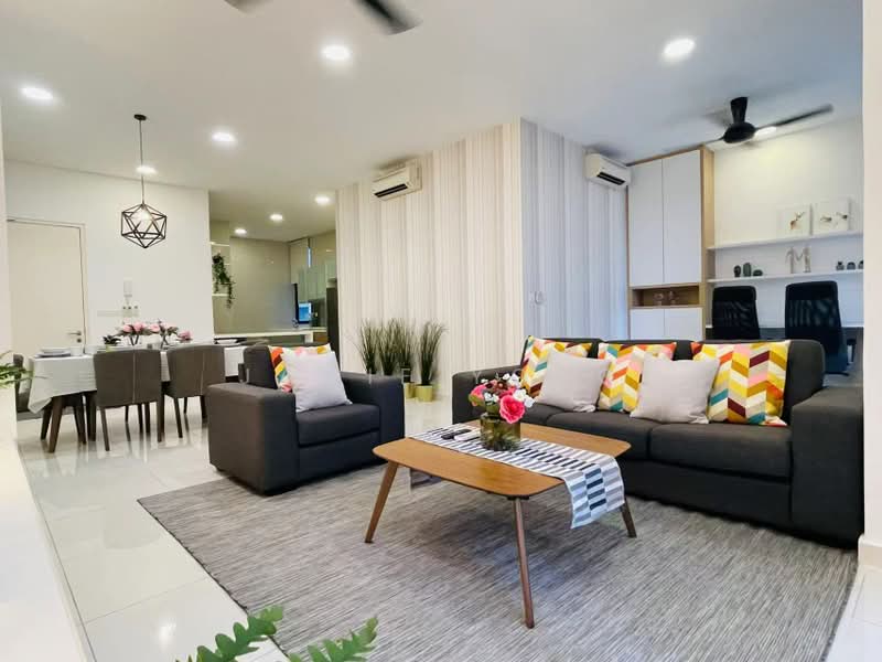 Kondominium untuk Disewa di Mirage Residence - Jamie Yong - Living Room - PropertyGuru.com.my
