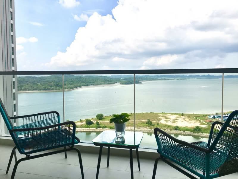 Service Residence for Rent at Southern Marina Residences - David Chan - Balcony - PropertyGuru.com.my