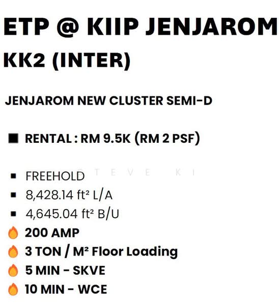 Kilang untuk Disewa di Jenjarom (Banting) - STEVE KI - PropertyGuru.com.my
