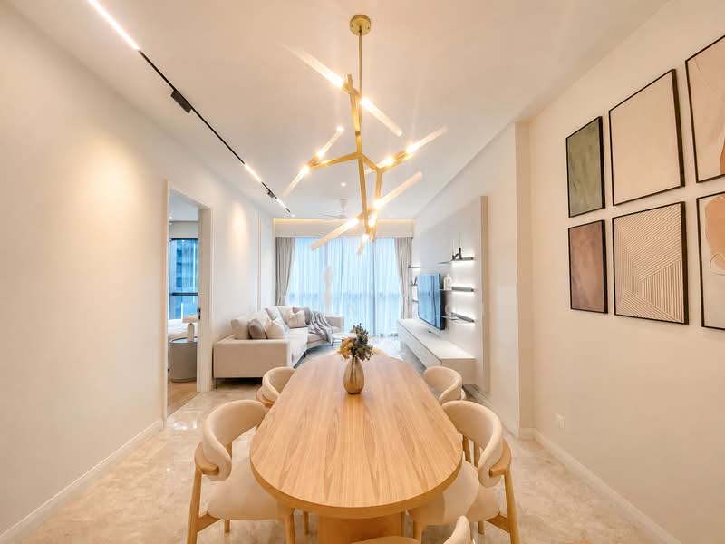 Service Residence for Rent at TRX Residences - Elynn Ooi - Living Room - PropertyGuru.com.my