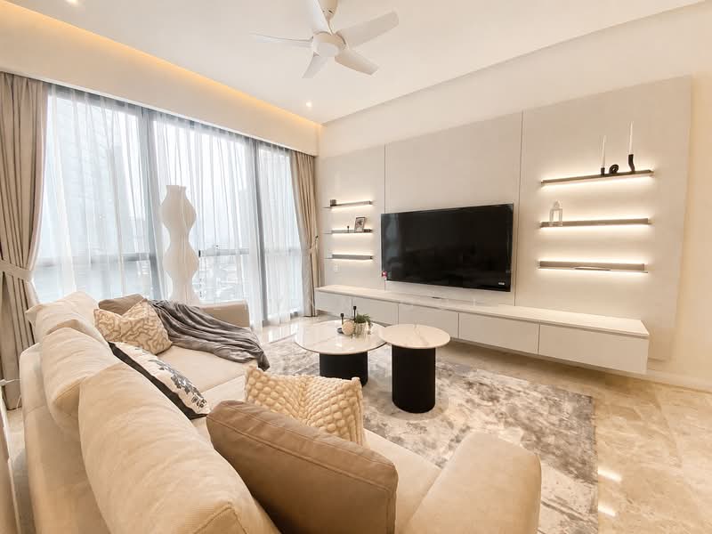 Service Residence for Rent at TRX Residences - Elynn Ooi - Living Room - PropertyGuru.com.my