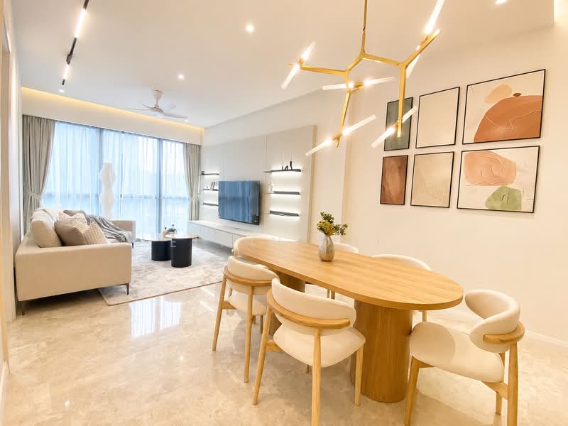 Service Residence for Rent at TRX Residences - Elynn Ooi - Living Room - PropertyGuru.com.my