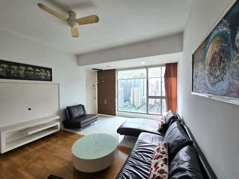 Servis Apartment untuk Disewa di Gateway Kiaramas Residences - Kew . - Living Room - PropertyGuru.com.my