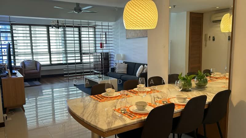 Service Residence for Rent at Arcoris Residences - David Yap - Living Room - PropertyGuru.com.my