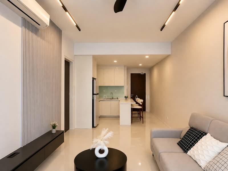 Service Residence for Rent at Met 1 Residences - Wind Mah - Living Room - PropertyGuru.com.my