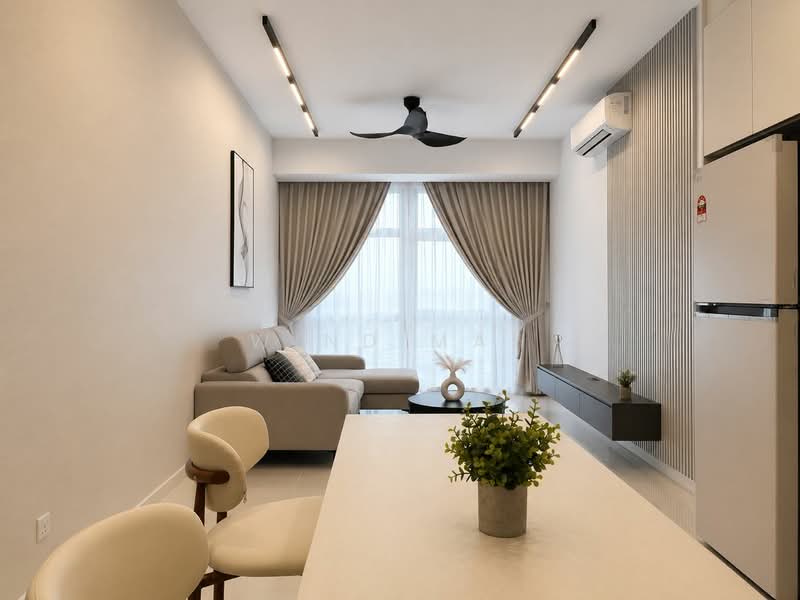 Service Residence for Rent at Met 1 Residences - Wind Mah - Living Room - PropertyGuru.com.my