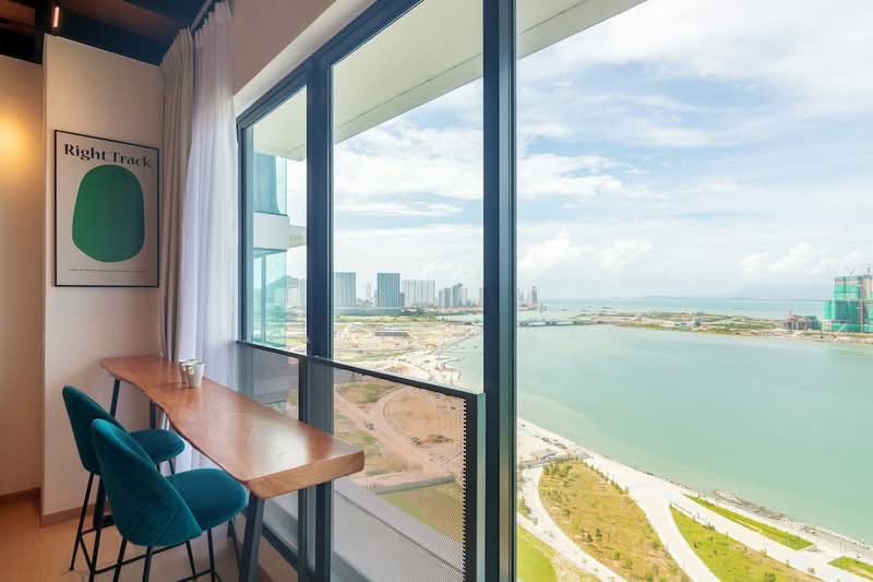 Service Residence for Rent at Sunrise Gurney - Stanley Saw - Balcony - PropertyGuru.com.my