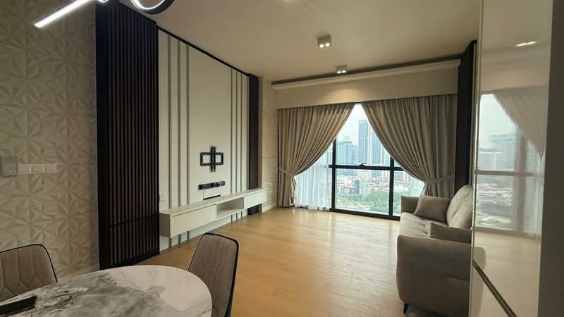 Servis Apartment untuk Disewa di TRX Residences - TT Chan - Living Room - PropertyGuru.com.my