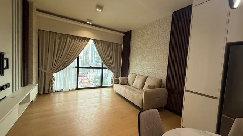 Servis Apartment untuk Disewa di TRX Residences - TT Chan - Living Room - PropertyGuru.com.my