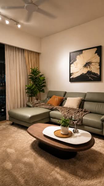 Service Residence for Rent at TRX Residences - TT Chan - Living Room - PropertyGuru.com.my