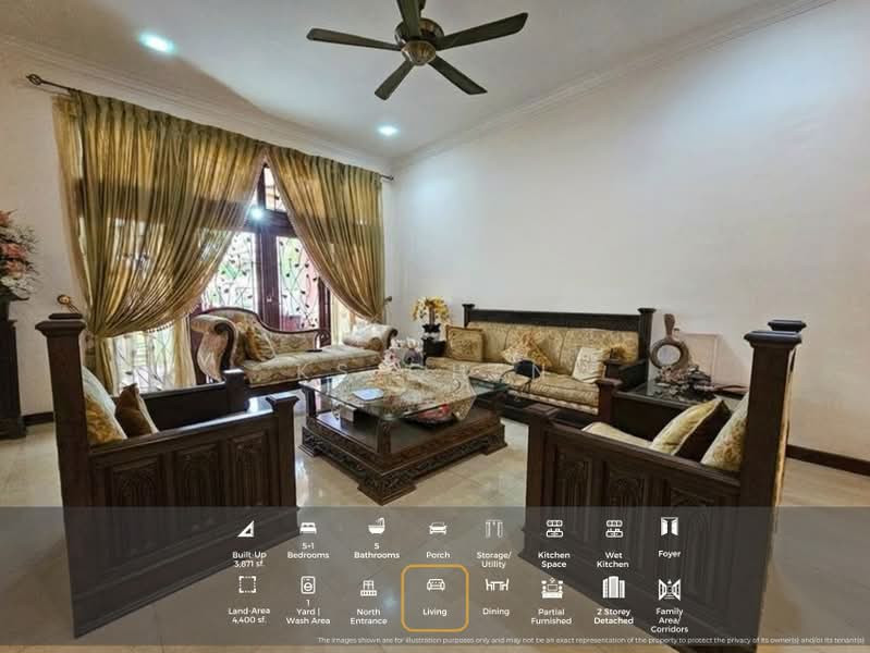 Bungalow for Sale in Kota Damansara (Selangor) - KS Chen - Living Room - PropertyGuru.com.my