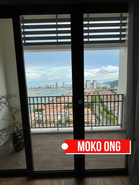 Service Residence for Sale at Straits Residences - Moko Ong - Balcony - PropertyGuru.com.my