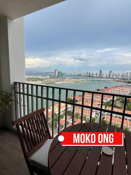 Service Residence for Sale at Straits Residences - Moko Ong - Balcony - PropertyGuru.com.my
