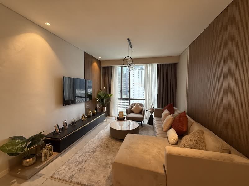 Service Residence for Sale at Jewel by Oxley KLCC - EK Chai - Living Room - PropertyGuru.com.my