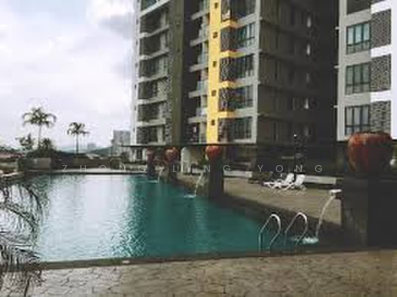 Servis Apartment untuk Disewa di Silk Sky - Zhong Ling Yong - Pool - PropertyGuru.com.my