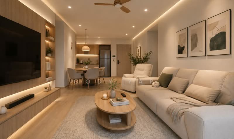Kondominium untuk Dijual di Taman Sri Kuching, Jalan Ipoh - Cody Yap - Living Room - PropertyGuru.com.my