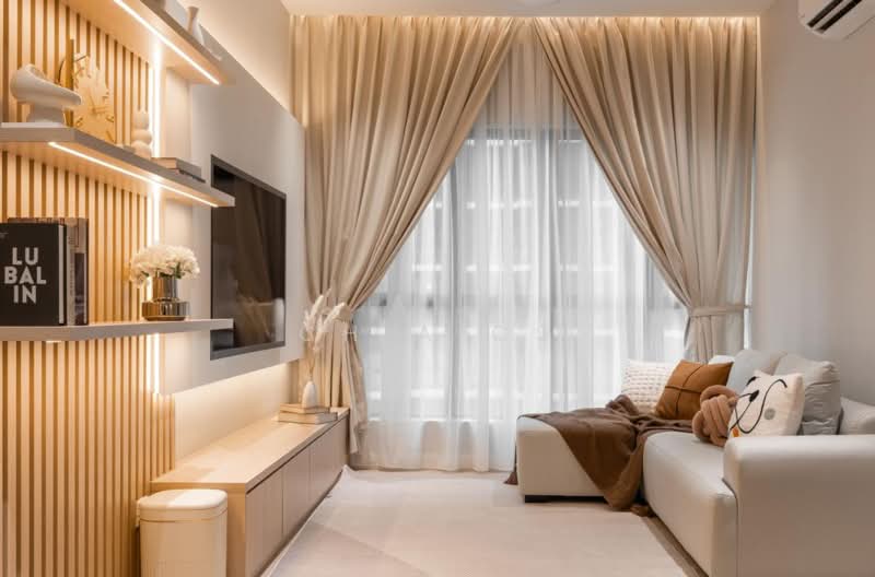 Service Residence for Sale at Ooak Serviced Apartments @ Kiara 163 - Chia Cs - Living Room - PropertyGuru.com.my