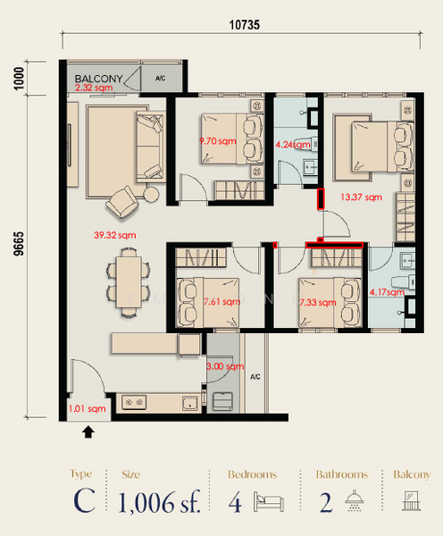Servis Apartment untuk Dijual di M Aspira - FM Hong - PropertyGuru.com.my