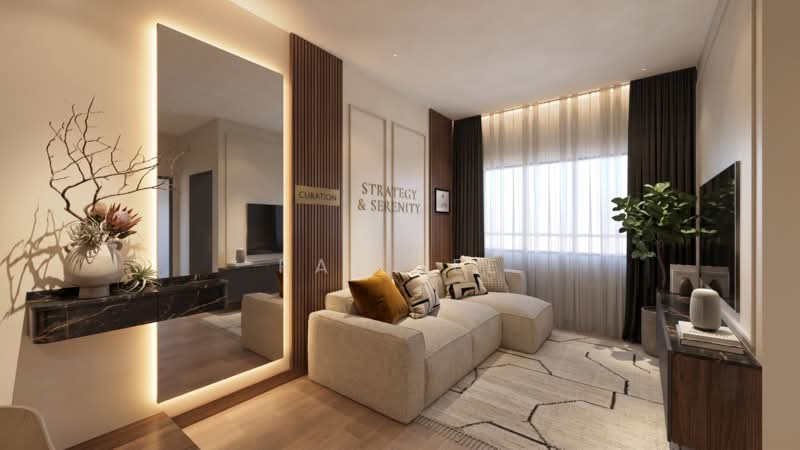 Servis Apartment untuk Dijual di EDUSENTRAL - Ray Lee - Living Room - 660sqft - PropertyGuru.com.my
