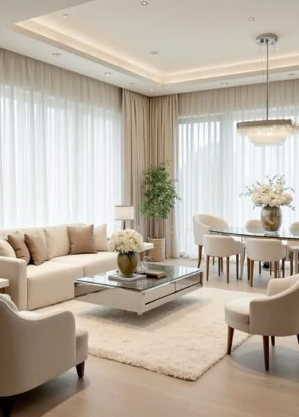 Service Residence for Sale at TRX Residences - Jacob Chew - Living Room - PropertyGuru.com.my