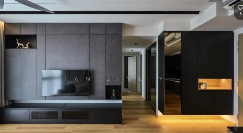 Servis Apartment untuk Dijual di Maritime Suite - Tan Jing Yi - Living Room - PropertyGuru.com.my