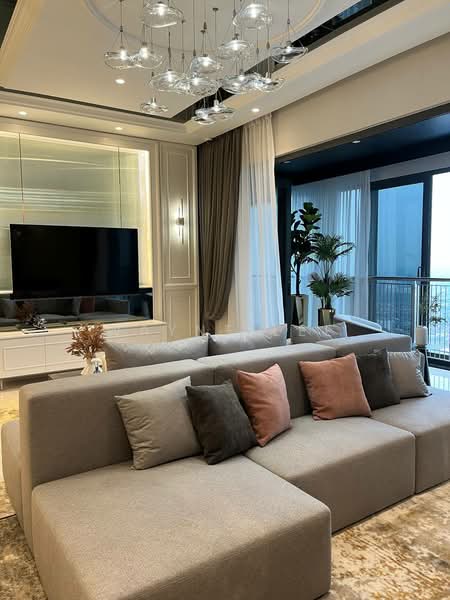 Servis Apartment untuk Dijual di Majestic Gen Sphere - Wayne Lee - Living Room - PropertyGuru.com.my