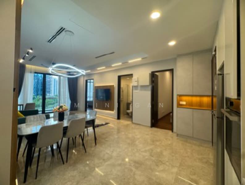Servis Apartment untuk Disewa di The Manor - Miini Gan - Living Room - PropertyGuru.com.my